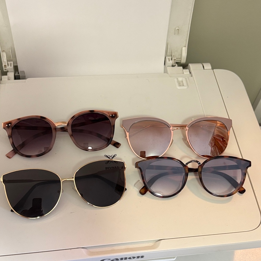 Women’s Rose and Tortoiseshell Sunglasses Pack - 4 Styles